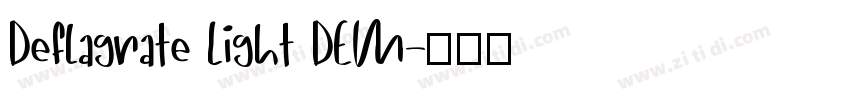 Deflagrate Light DEM字体转换
